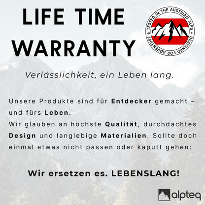 Alpteq Wanderstöcke faltbar Carbon 115-135 cm - Lime Green