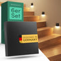 Scandinavian home LED Treppenbeleuchtung Set 6 Stk. Warmweiss Aussen/Innen. 6 kompakte LED-Leuchten zur Stufenbeleuchtung.