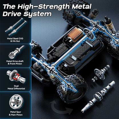 Womaqu HS18321 RC Monstertruck 1:18 4WD Offroad 40 km/h mit 2 Akkus