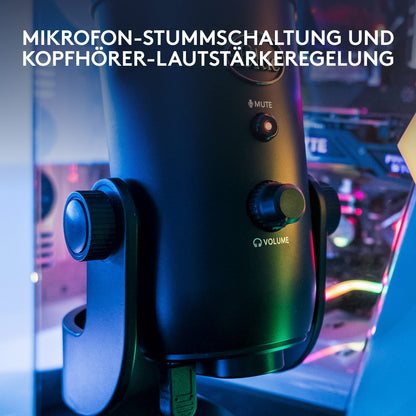 Blue Microphones Yeti Professionelles USB-Mikrofon - Schwarz