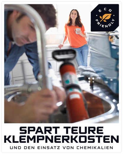 WERKSTEIN Rohrreinigungspumpe – Hochdruck Abflussreiniger