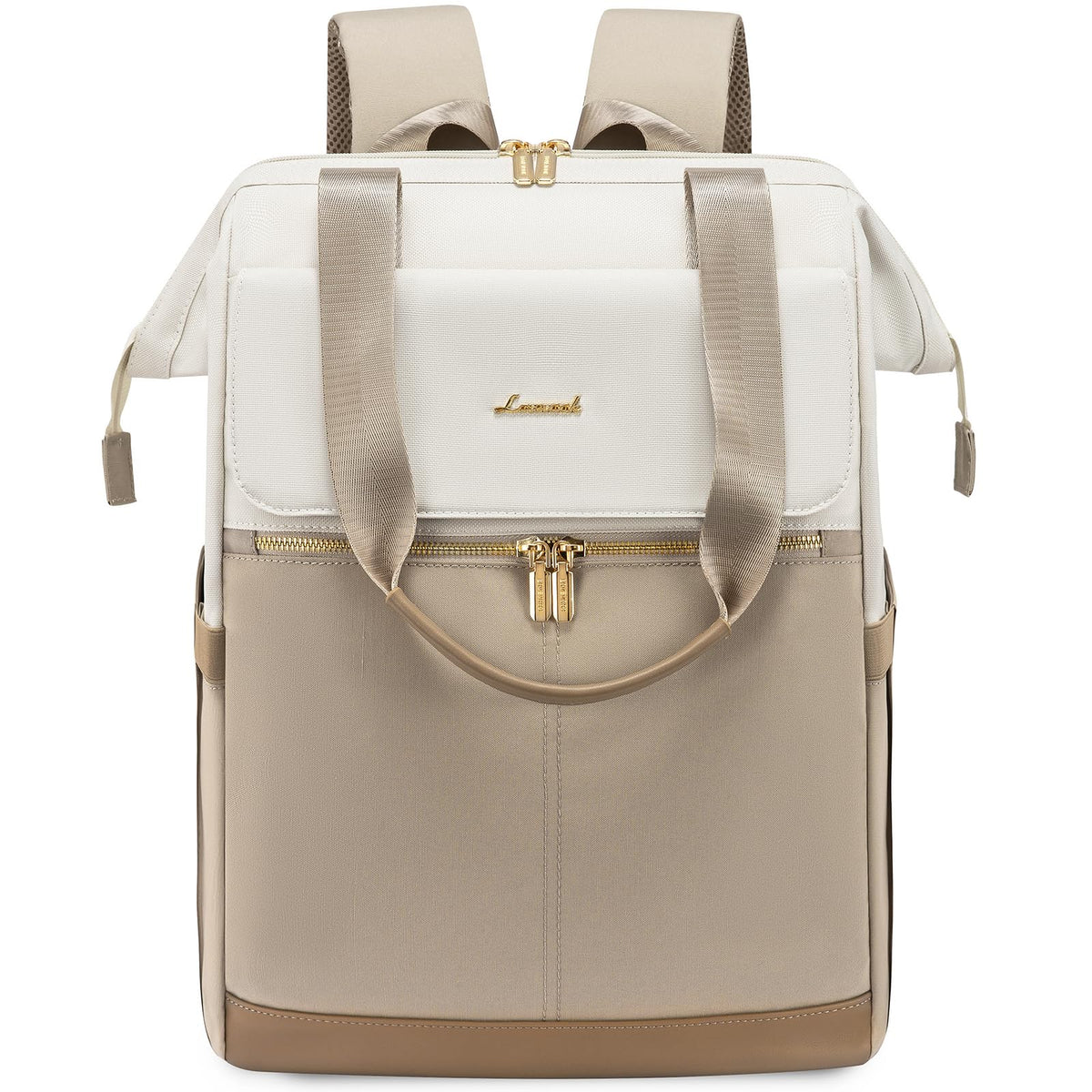 LOVEVOOK Damen Rucksack Gross mit Laptopfach 17 Zoll, wasserdicht, Polyester mit langen Tragegriffen