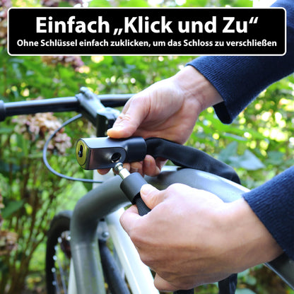 KOHLBURG Kopenhagen Kettenschloss Fahrrad, 103 cm, Titan-Stahl