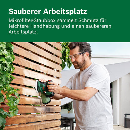 Bosch Akku-Exzenterschleifer EasyOrbit 18V-10, 125 mm, inkl. Akku