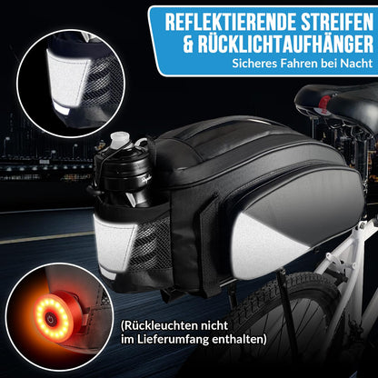 Eyein Fahrradtasche Gepäckträger 12L wasserdicht mit Schultergurt