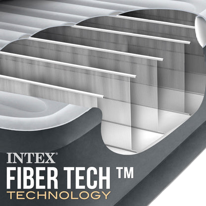 Intex Queen Comfort-Plush Luftbett mit Fiber-Tech, 152 x 203 cm