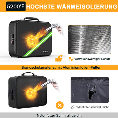 Noiposi Feuerfeste Dokumententasche F30, wasserdicht, 38 x 28 x 11 cm