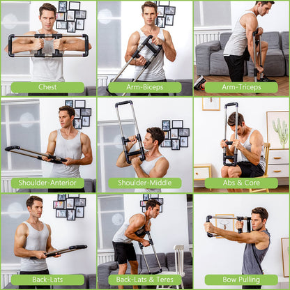 GoFitness Push Down Bar – Brusttrainer Krafttraining für Zuhause