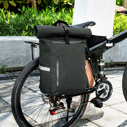 Wiserset Gepäckträgertasche 22L, 2-in-1 Rucksack mit Laptopfach