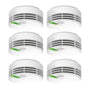 Hekatron Genius Plus Rauchmelder mit 10-Jahres-Batterie, 6er-Set