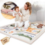 KIDDY KINGDOM Krabbelmatte Memory Schaum - 180x140cm beige. Rechteckige, beige Matte aus Memory-Schaumstoff zur Polsterung beim Krabbeln.