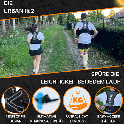zeitgeist OUTDOOR Laufweste Urban Fit 2 Trinkweste 2 L Unisex