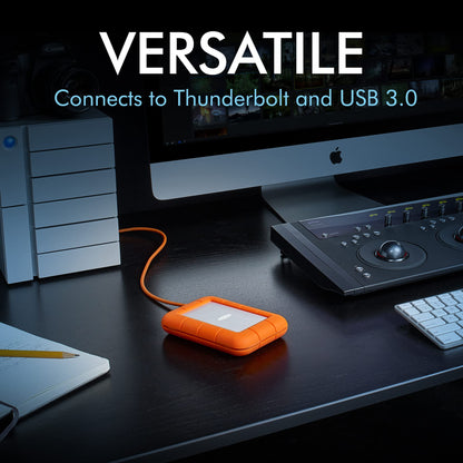 LaCie Rugged 4TB tragbare Externe Festplatte - USB-C STFR4000800