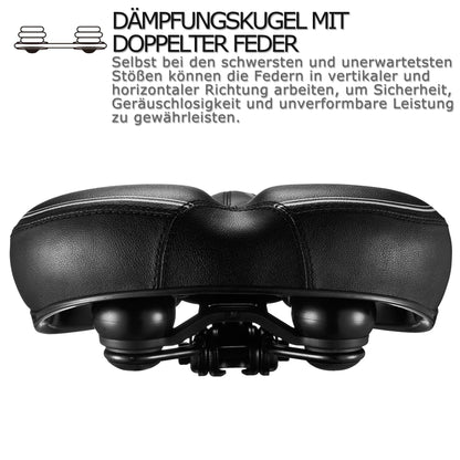 DAWAY C30i Fahrradsattel – Extra breiter Sattel mit Memory-Schaum