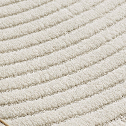 Teppich-Traum Designer Läufer 3D Bogen Muster Creme - 80x300cm