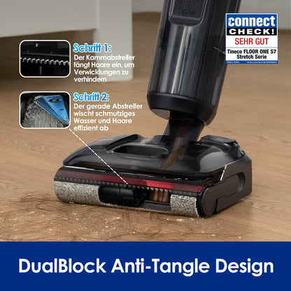 Tineco Floor ONE S7 Stretch Ultra Nass-Trockensauger, 180° Lay-Flat
