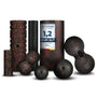 Fas Fit Faszienrolle Set 8-teilig rot – Faszienball und Massageball aus Schaumstoff für Faszientraining