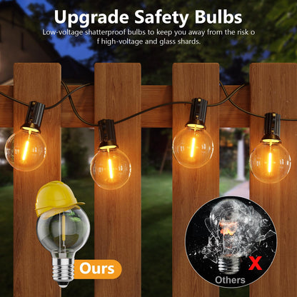 LEDLicht Outdoor LED Lichterkette 45M - 75 LED Dimmbar Warmweiss