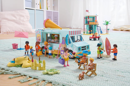 PLAYMOBIL 71904 Eiswagen mit Surfshop, Spielset ab 4 Jahren