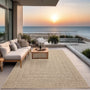 the carpet Kansas Outdoor Teppich Jute-Look, Natur, ca. 240 x 340 cm