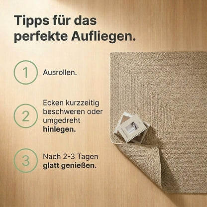 the carpet Kansas Outdoor Teppich Jute-Look wetterfest 140 x 200 cm