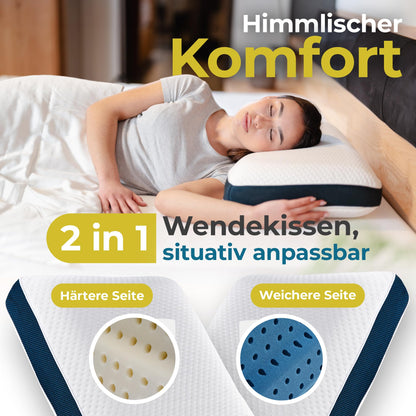Alfa Sleep The Flow – Orthopädisches Memory Foam Nackenkissen 2in1