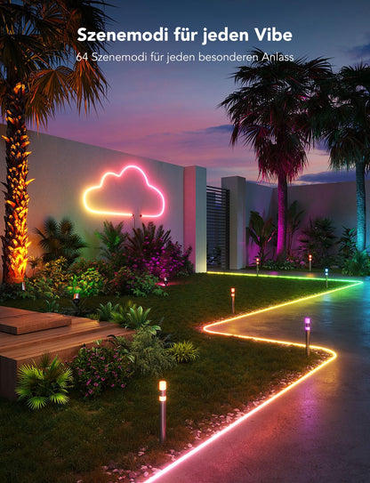 Govee Outdoor Neon LED Streifen Gartenbeleuchtung – 10m RGBIC IP67