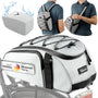 Valkental 3in1 Gepäckträgertasche mit Rucksackfunktion, 10 Liter, wasserfest, reflektierend