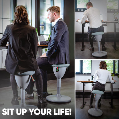 SteinLife Cone Büro-Wackelhocker Ergonomisch Höhenverstellbar