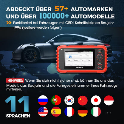 LAUNCH CRP123X V3.0 OBD2 Diagnosegerät mit 7 Reset-Funktionen