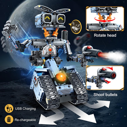 HiWEEGO Technik Roboter Bausatz 5-in-1 mit App, 699 Teile