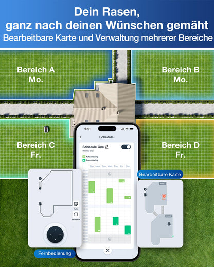 ECOVACS GOAT O600 RTK Care Kit Mähroboter ohne Begrenzungskabel