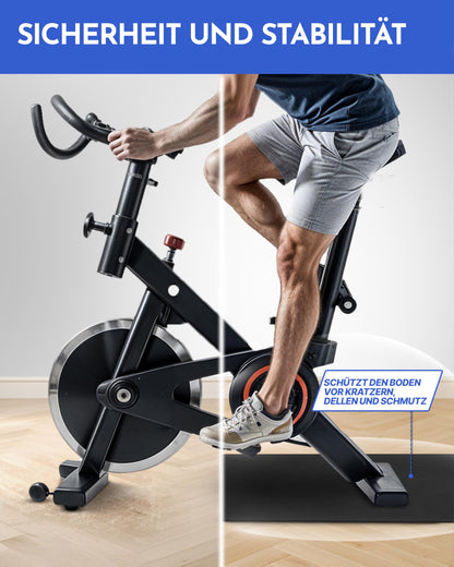 NEOLYMP Bodenschutzmatte für Fitnessgeräte, 200 x 90 cm, 8 mm