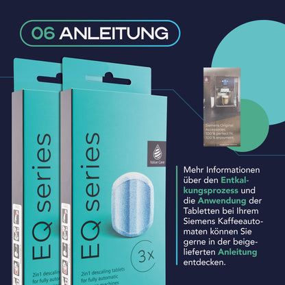 MEISTERZWECK4U TZ80002 Entkalkungstabletten 4x3 für Siemens EQ