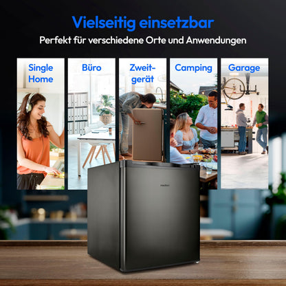 MEDION MD 37675 Mini-Gefrierschrank, 33 Liter, 4 Sterne, grau