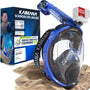 KAIMANA Schnorchelmaske K002 – Vollgesichtsmaske mit Tragetasche, CO2-sichere Tauchmaske