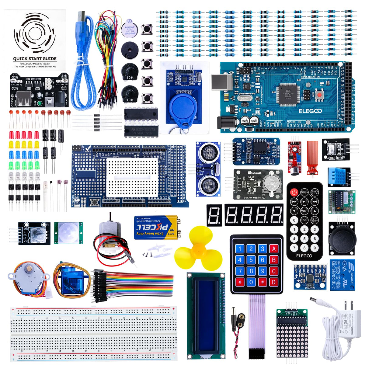 ELEGOO MEGA-R3 Starter Kit für Arduino mit deutschem Tutorial