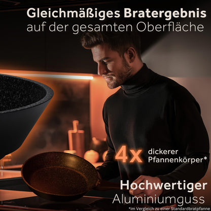 ZWIEGER Aluguss Pfannenset Induktion - 5-teilig Antihaft