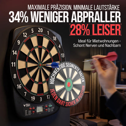 BULL CRAFT Elektronische Dartscheibe – Softdartboard Komplettset