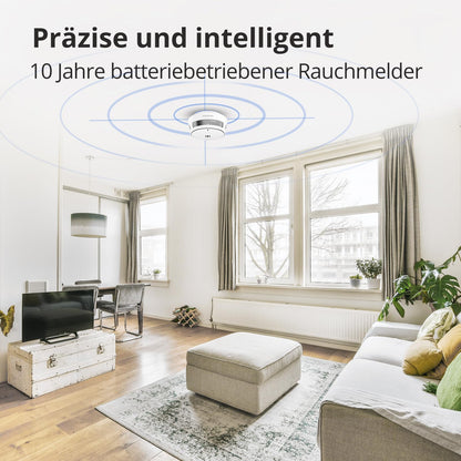 WISUALARM Rauchmelder S05-A mit 10-Jahres-Batterie, 5er-Set