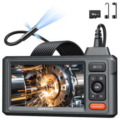 DEPSTECH DS620 Endoskopkamera mit Triple Lens, 5-Zoll-Display, 5m – Inspektionskamera mit LED-Beleuchtung