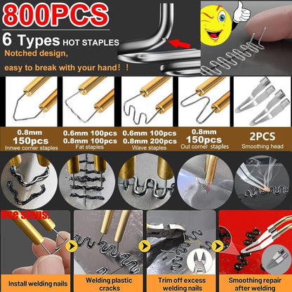 VTSHENY Kunststoff Schweissgerät 220W 2-in-1 Reparatur-Set H-220W