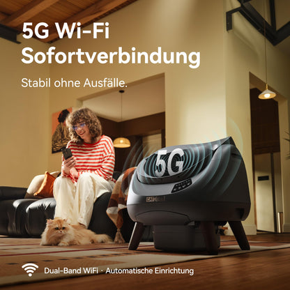 CATLINK C08 Selbstreinigende Katzentoilette XXL mit WLAN, Grau
