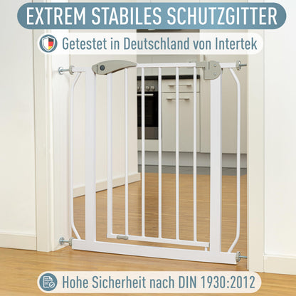 IB STYLE Berrin Treppenschutzgitter Kinderschutz - Weiss 75-85 cm