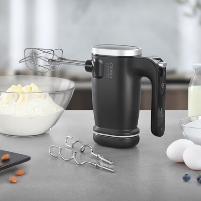 CASO Click & Mix Kabelloser Handmixer, 8 Stufen, mit Akku