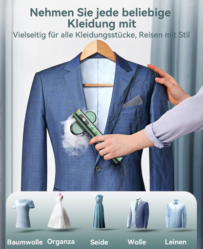 Jack & Rose K1 Reise-Dampfglätter 2-in-1 Steamer für Kleidung