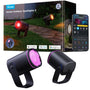 Govee Outdoor LED Strahler IP67 RGBWIC Gartenbeleuchtung - 2er Pack: Zwei robuste LED-Strahler für variable RGBWIC-Gartenbeleuchtung.