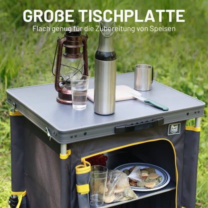TIMBER RIDGE Campingschrank faltbar, Campingküche mit Tragetasche