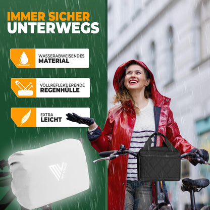 MIVELO Lenkertasche für KLICKfix – wasserabweisend, 7 L, schwarz