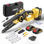 VIWKO Mini Akku Kettensäge 6 Zoll 1000W Brushless mit Auto-Öler, kompakte Einhand-Kettensäge für Baumschnitt